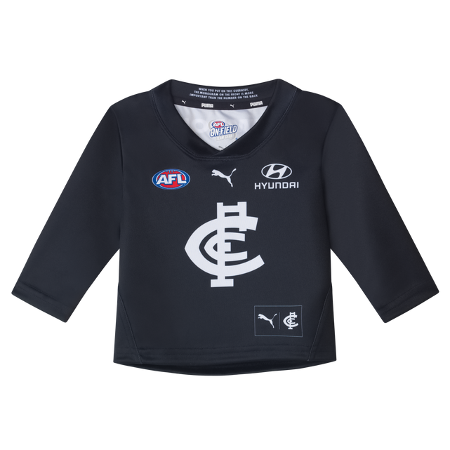 Front view of the 2025 PUMA Infant Long Sleeve Home Guernsey.