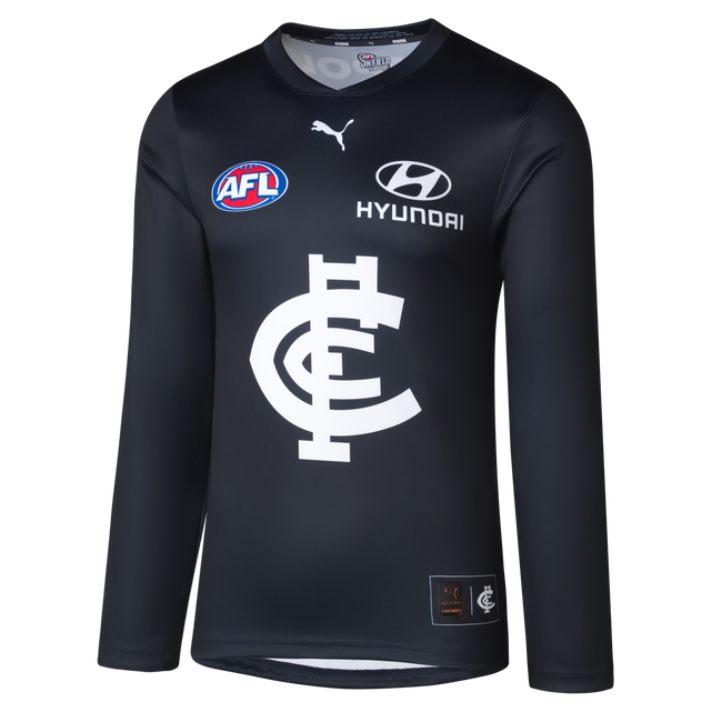 Front view of the 2025 PUMA Mens Long Sleeve Home Guernsey.