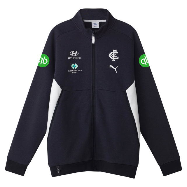 Angled front view of the 2025 PUMA Unisex Team Jacket.