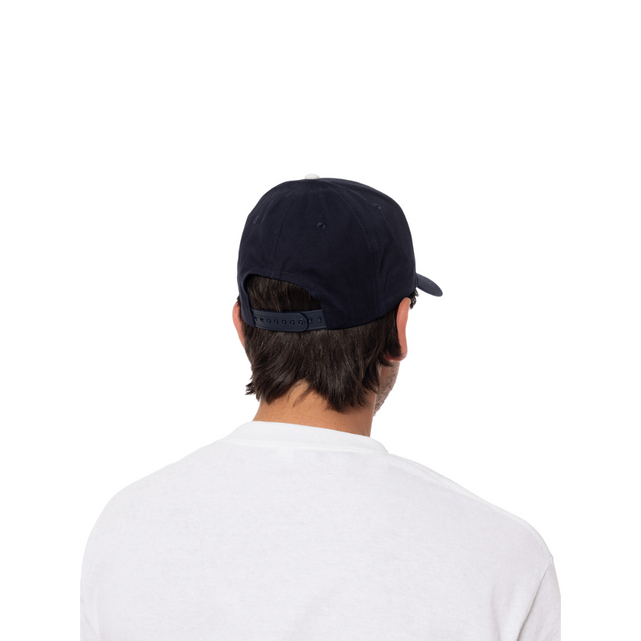Side/Back view of the 2025 Carlton Adult Wordmark Cap.