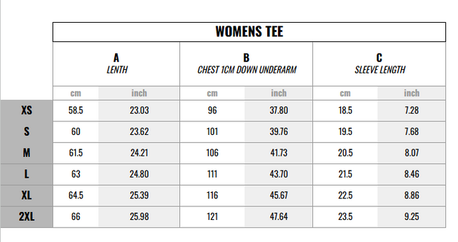 2025 Womens OS Stack Tee