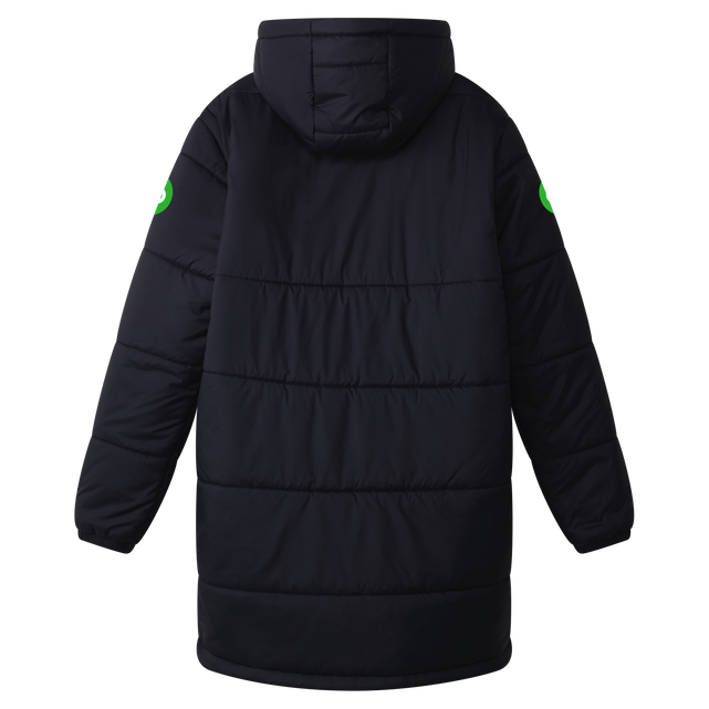 Angled back view of the 2025 PUMA Men's Coaches Jacket.