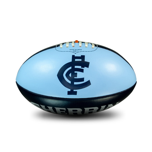 Side 3 of the Carlton Icon Football by Sherrin (Size 3).