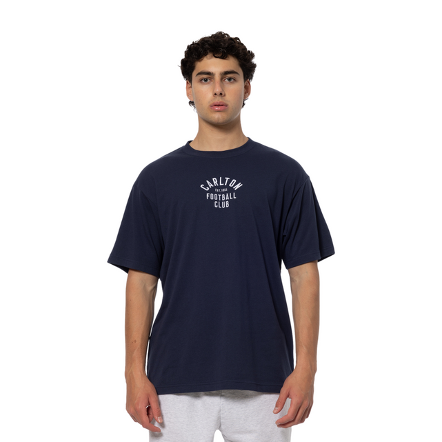 Back view of the 2025 Carlton Men's Lock-Up Tee.