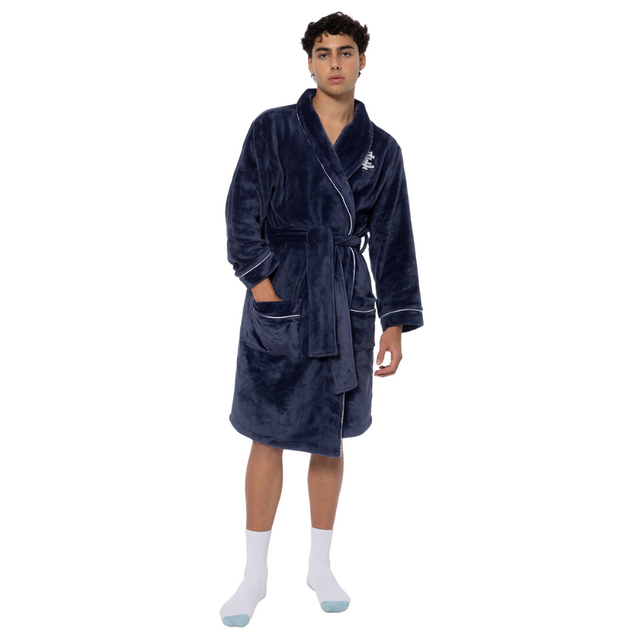 Front view of the 2025 Carlton Adults Fleece Robe by NAR.