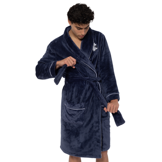 Back view of the 2025 Carlton Adults Fleece Robe.