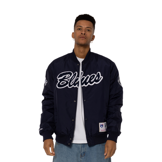 Back view of the Carlton '95 Nylon Bomber Jacket.