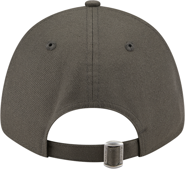 Back view of the 2025 Carlton New Era Dusty Charcoal 9Forty cap showing strap (Adult).