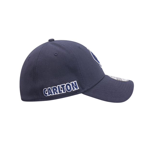 Right side view of the 2025 Carlton New Era Blueout 39Thirty cap.