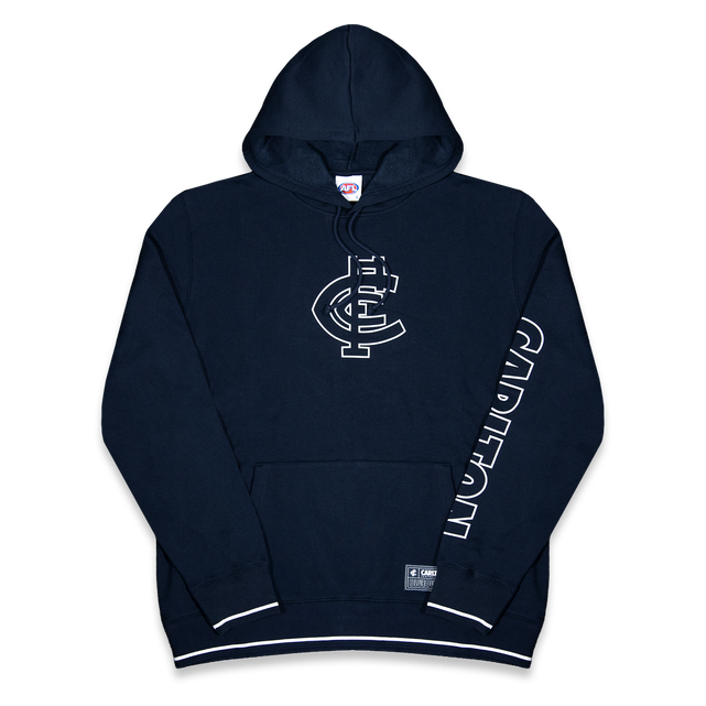 Flat lay of the Carlton Adult Blueout Hood (Hoodie) by NAR.