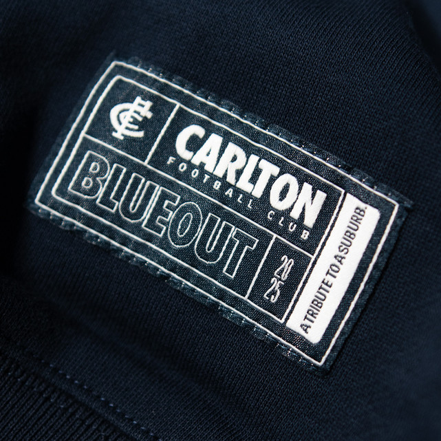 Close-up detail 2 of the Carlton Adult Blueout Hood.
