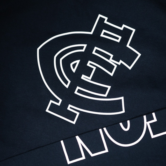 Close-up detail 2 of the Carlton Blueout Long Sleeve Tee.