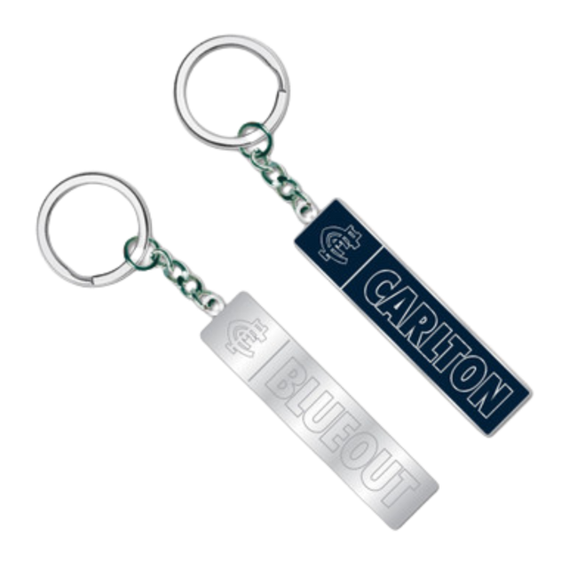 Official Carlton Blueout Keyring by Trofe.