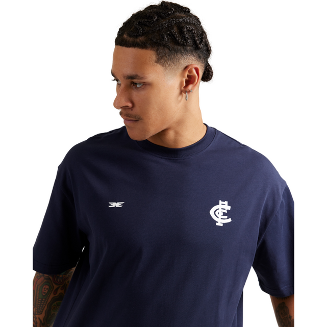 Angled view of the Elite Eleven Carlton Oversized Tee.