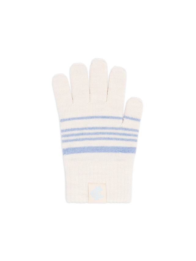 Close-up detail of the 2025 Carlton Womens 2-Tone Gloves.