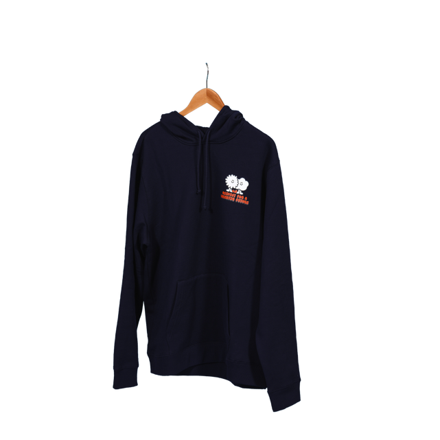 Close-up of the sleeve detail on the 2025 Adult Carlton Respects Hoodie.