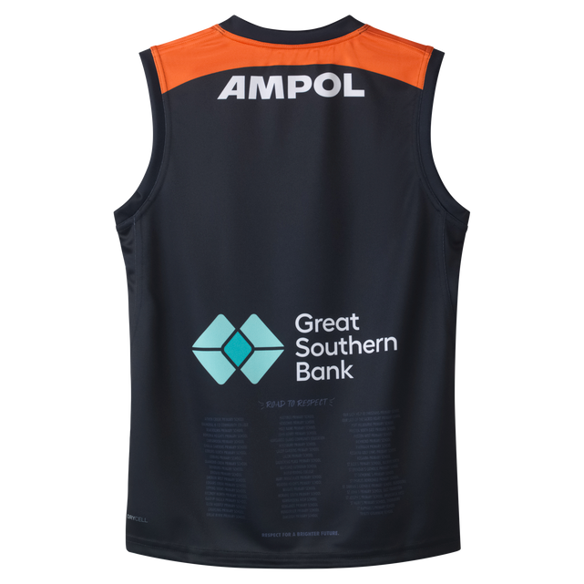 Back view of the 2025 PUMA Women's Carlton Respects Guernsey.