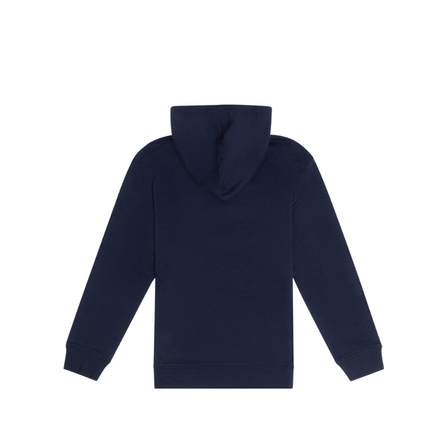 Back view showing Cripps name and number on the 2025 Youth Signature Hoodie.