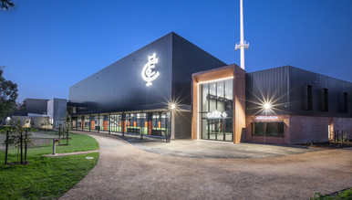 Promotional image for the Tour of IKON Park inner sanctum experience at Carlton FC.