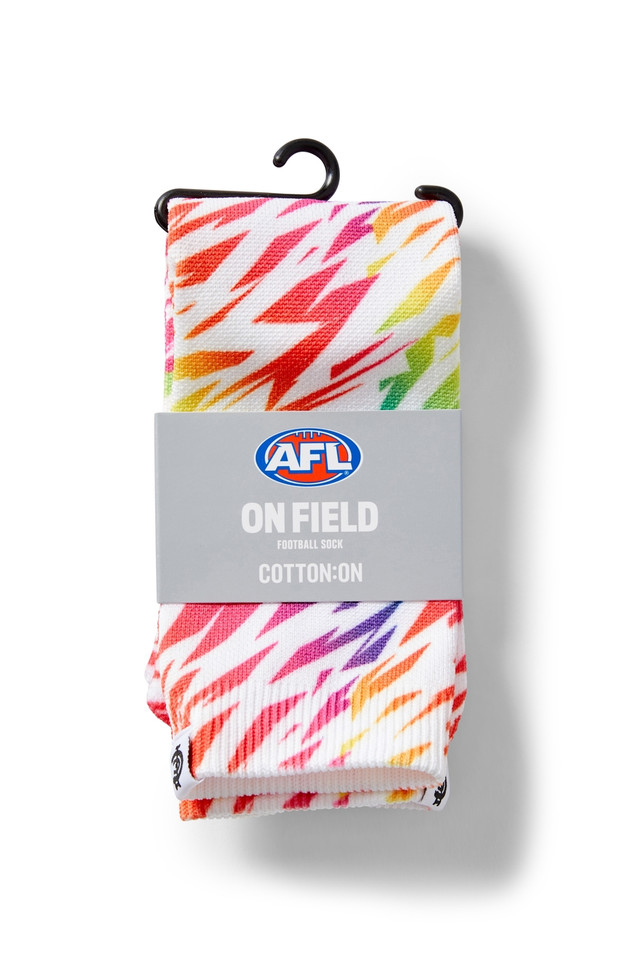 Official 2025 Cotton On S10 Carlton Pride Socks.