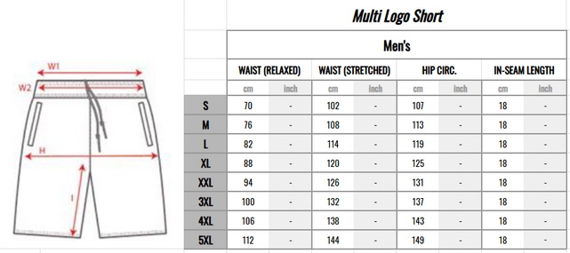 Men's Multi Logo Short