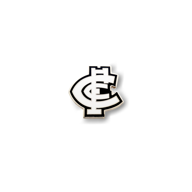Official Carlton Logo Pin by Trofe featuring the classic club monogram.