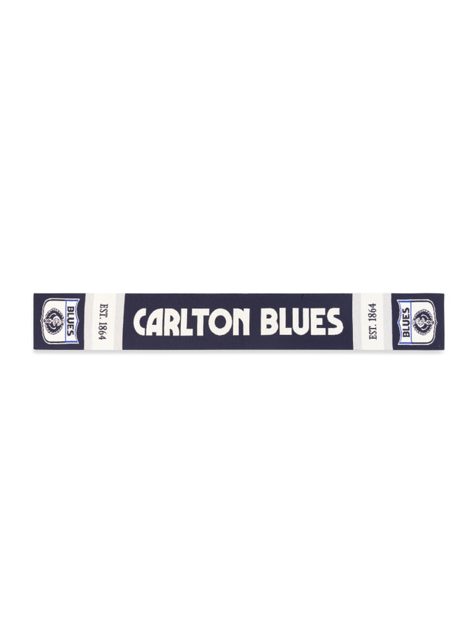 Side 2 of the Carlton Merino Wool Throwback Scarf by NAR.