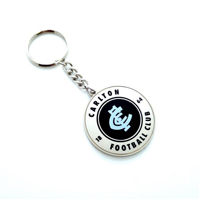 Carlton Round Keyring by Trofe featuring the club monogram.
