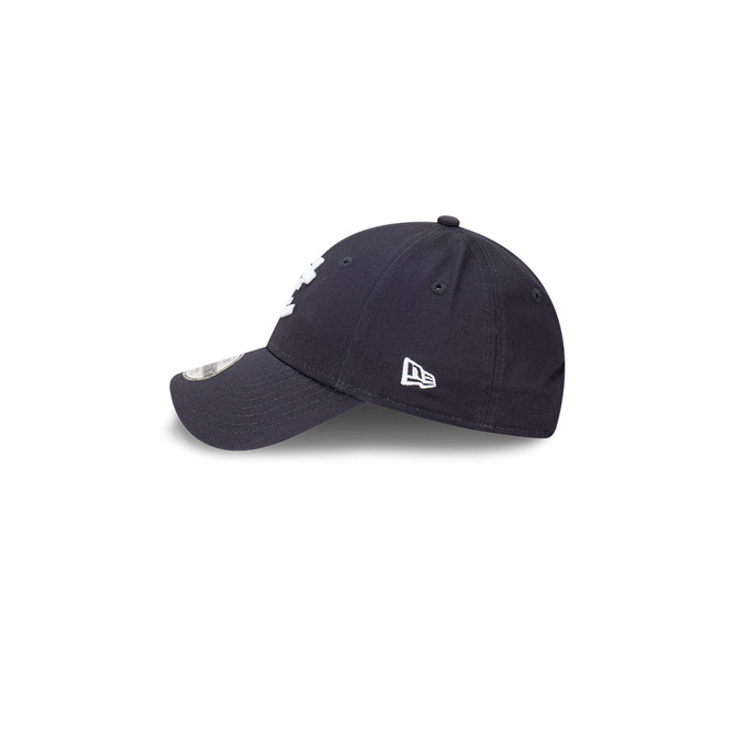 Left side view of the Carlton New Era 9Forty Kids Team Colour cap.