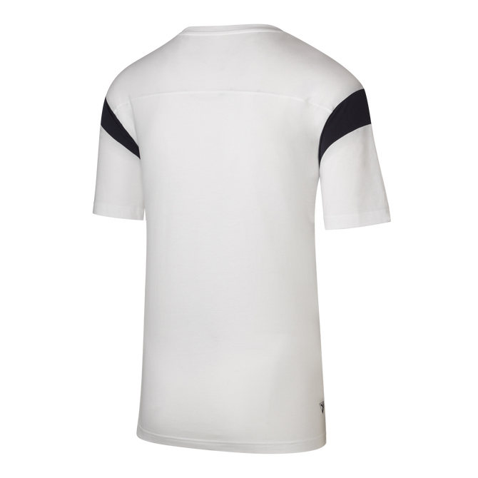 Back view of the Carlton PUMA Youth White Lifestyle Tee.