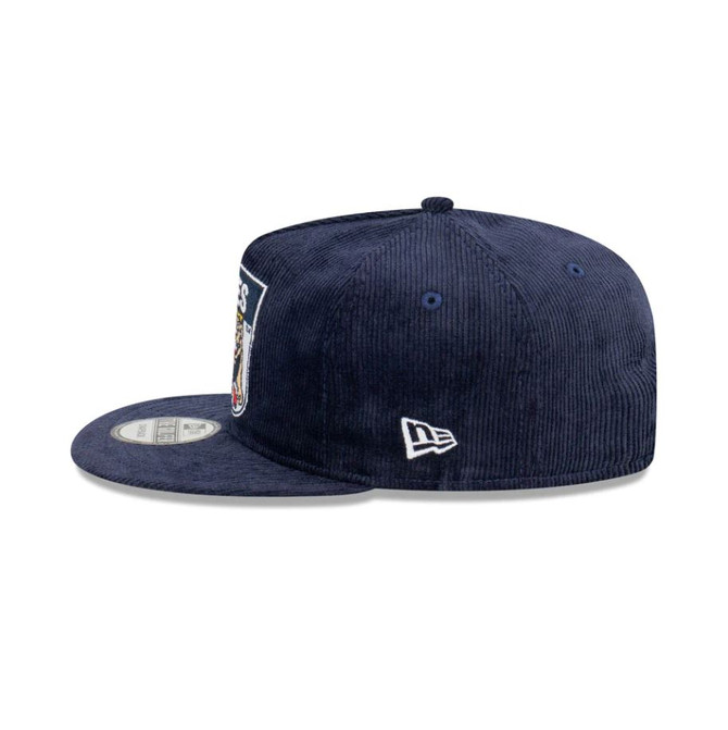 Side view of the Carlton New Era Mascot Cord Golfer cap.