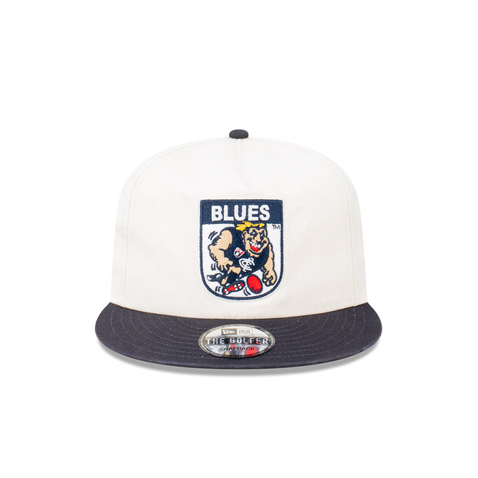 Front view of the Carlton New Era Mascot 2-Tone Golfer cap.