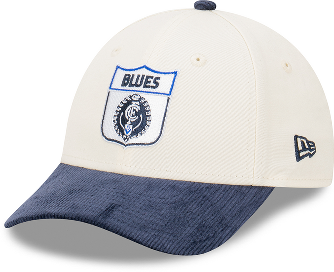 Three-quarter view of the Carlton New Era Youth 9Twenty 2-Tone Cord cap.