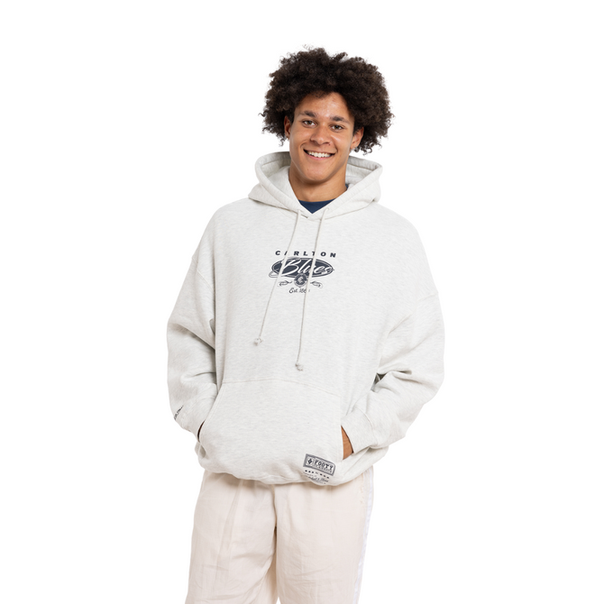Side view of the Carlton Trophy Hoodie.
