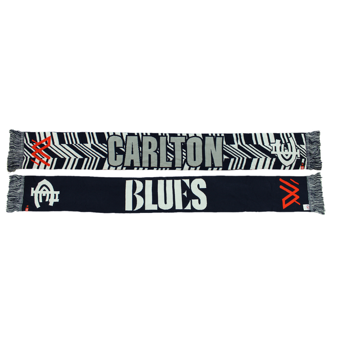 Official Carlton AFLW Blues Scarf by Sekem.