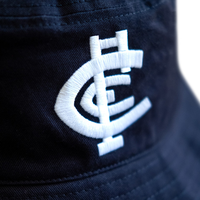 Side view of the 2025 Carlton Member Bucket Hat.