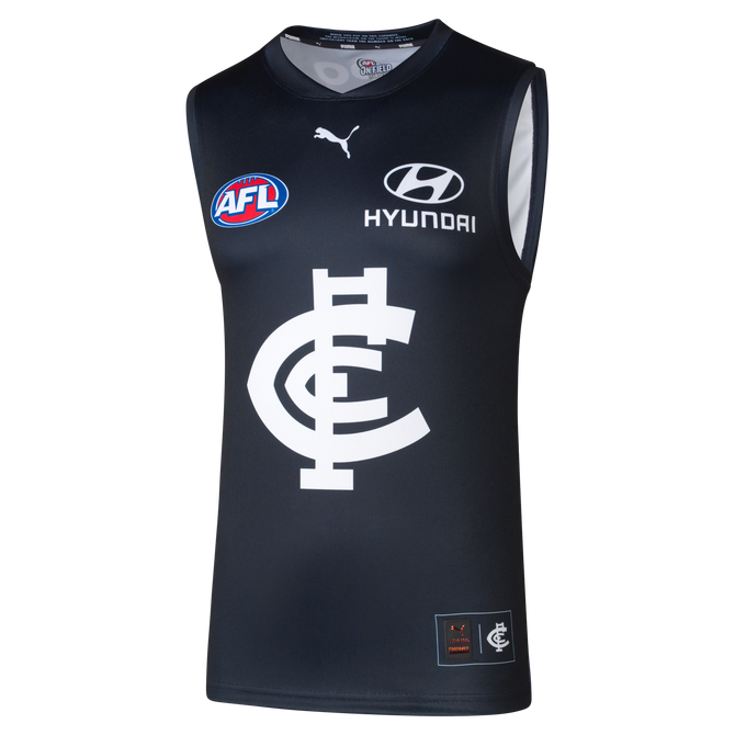 Front view of the 2025 PUMA Mens Home Guernsey.