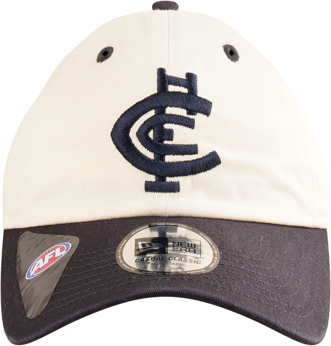 Front view of the 2025 Carlton New Era Casual Classic cap.