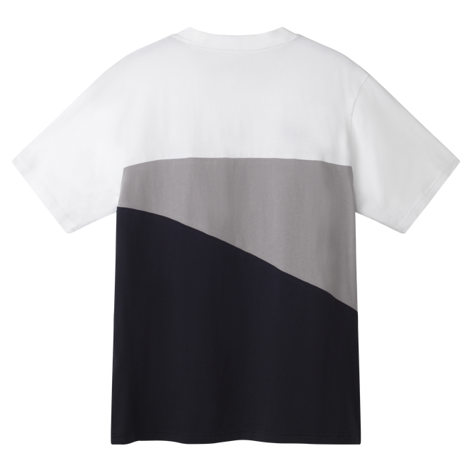 Angled back view of the 2025 PUMA Mens White 90s Tee.