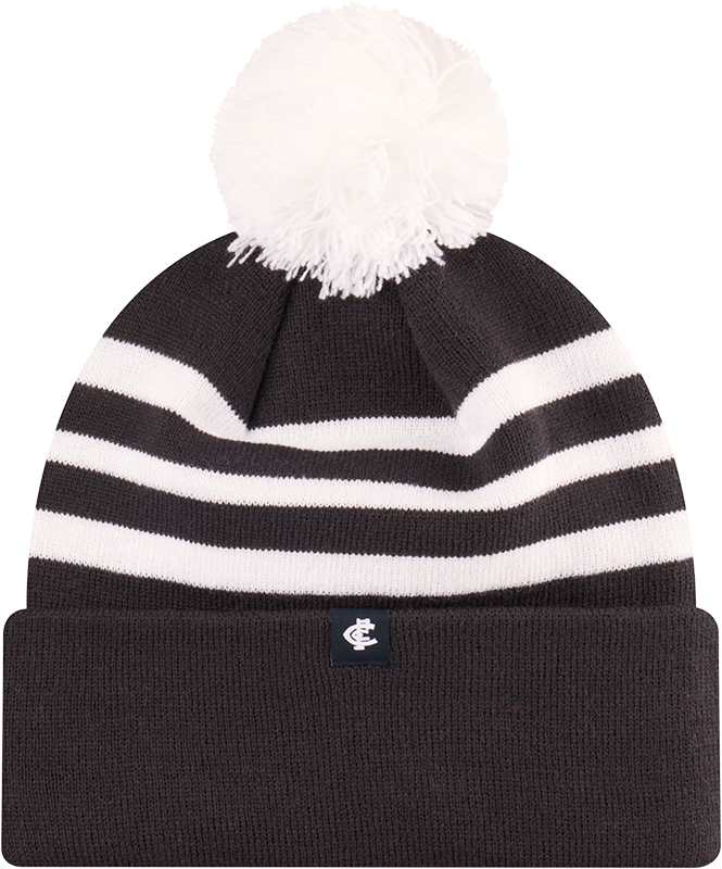 Side/Back view of the 2025 Carlton New Era Knit Badged beanie.