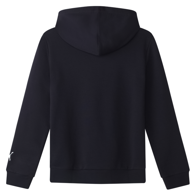 Angled back view of the 2025 Carlton PUMA Youth Graphic Hoodie.