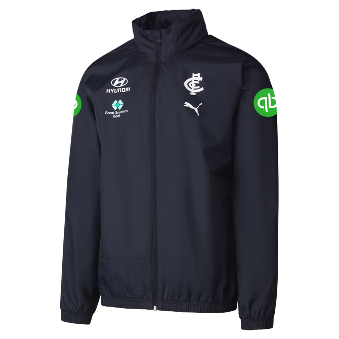 Front view of the 2025 PUMA Men's Rain Jacket.