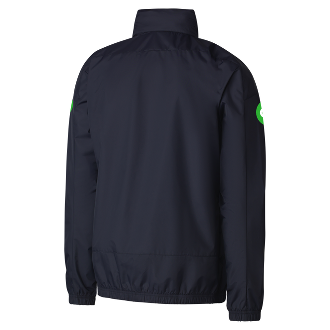Back view of the 2025 PUMA Men's Rain Jacket.