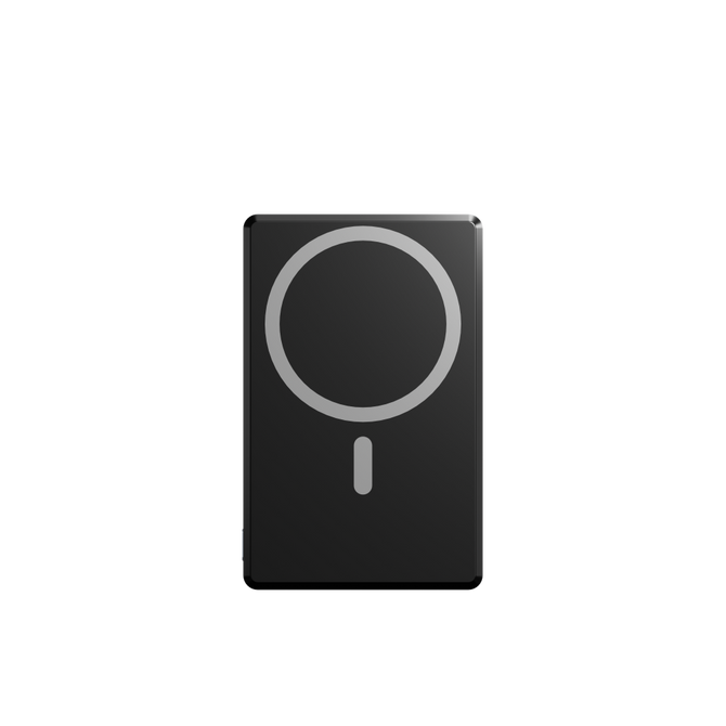 Back view of the Carlton Slim Magnetic Power Bank.