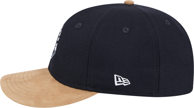 Left side view of the 2025 Carlton New Era Retro Contrast 9Fifty cap.