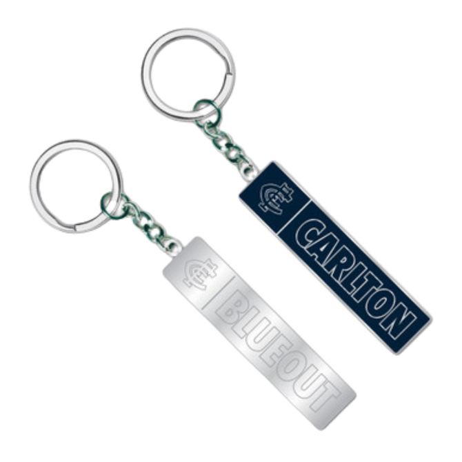 Official Carlton Blueout Keyring by Trofe.
