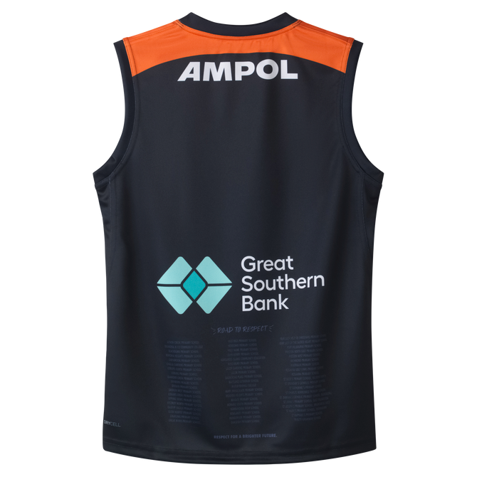 Back view of the 2025 PUMA Men's Carlton Respects Guernsey.