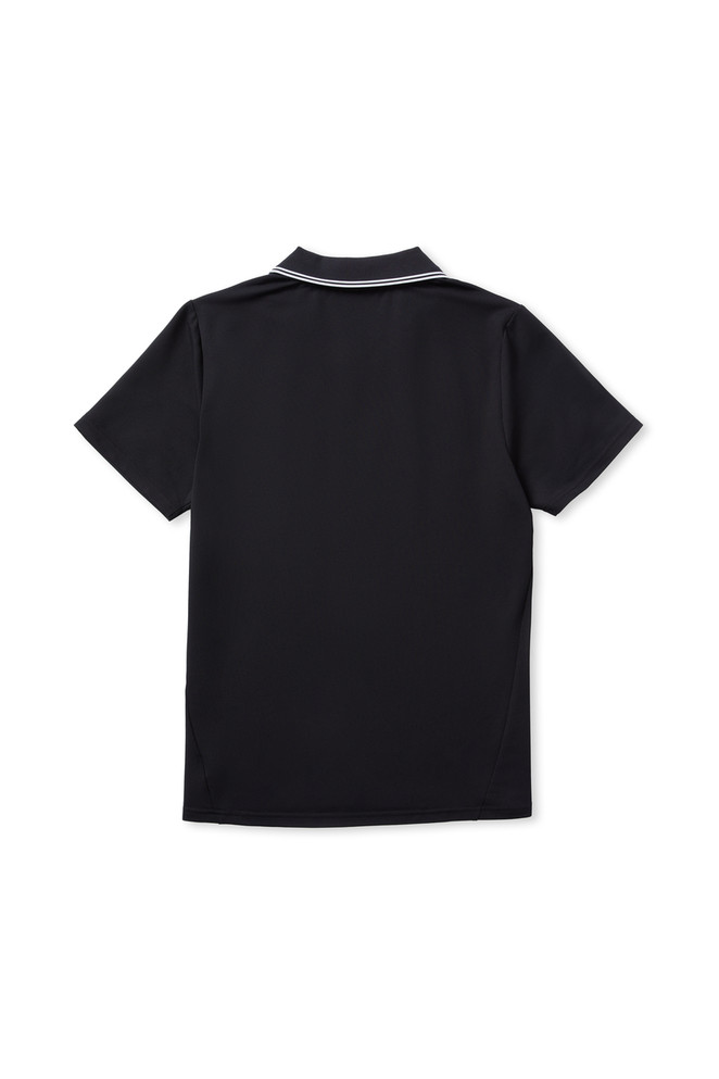 Back view of the 2025 Cotton On S10 Men's Media Polo for Carlton AFLW support.