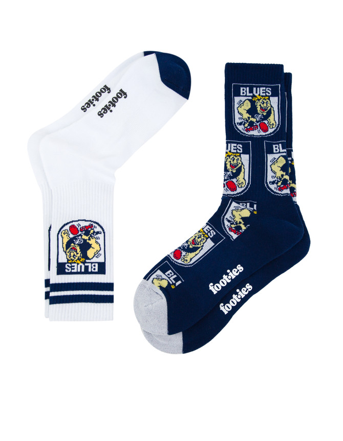 Carlton Retro Mascot Socks - Adult
