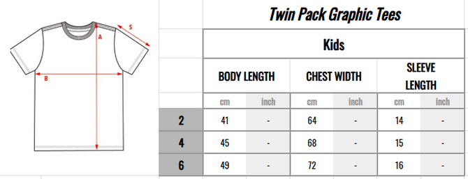 Carlton Twin Pack Graphic Tee - Youth - Unisex